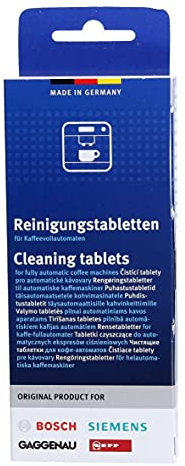 Bosch/Siemens 00311969 - Paquete de 10 pastillas desengrasantes para limpieza de máquina de café automática