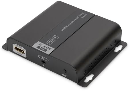 DIGITUS 4K HDMI Extender über CAT/IP Empfängereinheit PoE 5 120 m