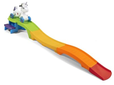 Step2 Unicorn Up & Down Roller Coaster Kids Ride On Toy, Push Car, Indoor/Outdoor Playset, Made of Durable Plastic, Max Weight 50 lbs., For Toddlers 2-5 Years Old, Multicolor