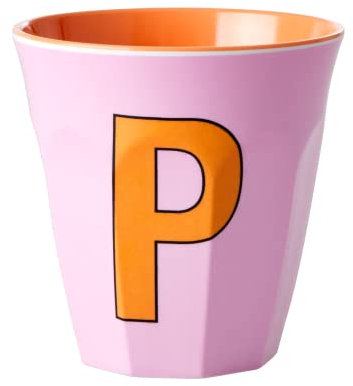 RICE DK - Taza de melamina (tamaño mediano), color rosa