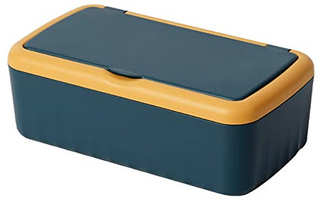 URFEDA Caja de pañuelos cosméticos con tapa, dispensador de pañuelos de plástico, práctica caja de pañuelos, caja rectangular para comedor, hogar, baño, oficina