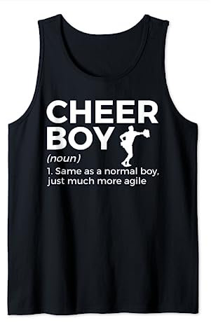 Lustiges Cheerboy-Definition Cheerleading Tank Top