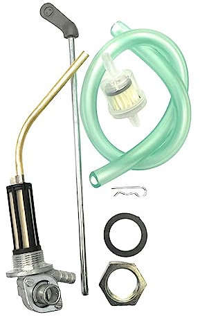Rubinetto Benzina Realizzato per Vespa 50 Special N L R 125 Pimavera ET3 Completo di Asta -Tubo Carburante - Filtro Carburante