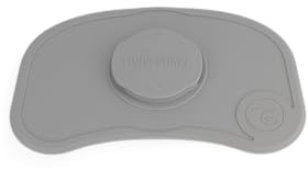 Twistshake Click Mat Mini rutschfest Unterlage aus Silikon für Babys, 31 x 17 cm, BPA Frei, Pastel Grey D2C