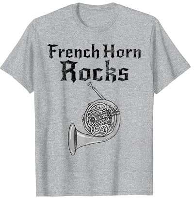 French Horn Rocks, Hornist Blechbläser Goth T-Shirt