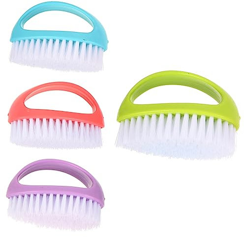 LABRIMP 4pcs Laundry Brush Cleaning Brush Household Laundry Shoes Scrub Comfortable Grip
