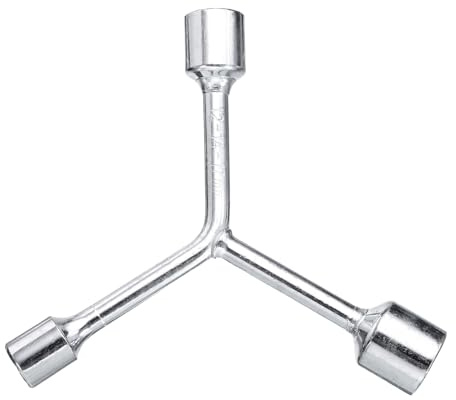 sourcing map Y-Shaped 3 Way Socket Wrench 12mm 14mm 17mm Y-Type 6-Point Hexagon Spanner Hex Wrench Torque Spanner Socket for Car Motorcycle Repair Hardware Tools