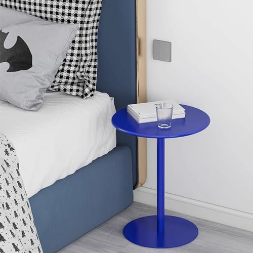 Modern Round Bar Table with Metal Base Non Slip Mats and B Dining Table t for Living Room Kitchen Island and Counter Pub Coffee Table