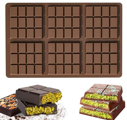 Moule Tablette Chocolat, Moule Silicone Chocolat, pour Barres énergétiques (1, YH917)