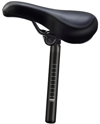 LeeQinersw Sillín para Bicicleta Cojín Asiento Accesorio Reemplazable con Tubo Soporte Material PU Adecuado para Ciclismo Reparación y Mantenimiento, Saddle W 28.6mm Post