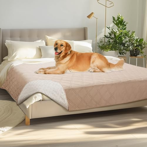 luciphia wasserdichte rutschfeste Hundedecke, Hundematte Sofa Auto waschbar | 100% wasserdicht,Anti-Rutsch-Punkte,Sofadecke schützt Sofa,Bett,Auto,Schutzdecke für Hunde,Katzen,Unterwegs,Maschinenwaschbar