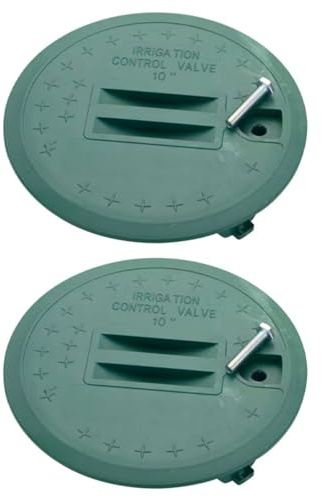 2PCS Valve Box Cover, 255mm Valve Box Cover Lid, Underground Box Cover Flexible Valve Kitchen Cover, Round Sprinkler Valve Cover Lid for Garden Yard Lawn Grassland Outdoor Ground