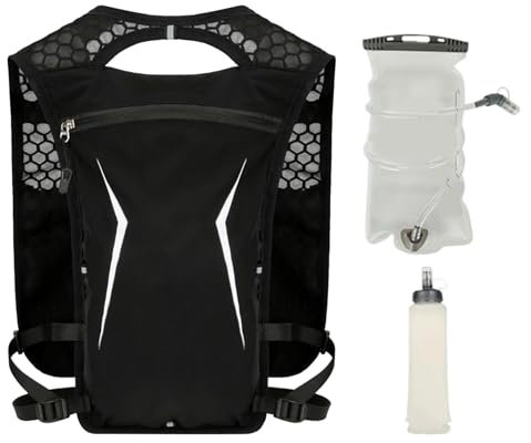 Hydration Backpack, Running Hydration Vest, Lightweight Hydration Vest Daypack with Adjust Chest Straps, Insulated Cycling Bike Backpack for Outdoor Cycling marathons Running