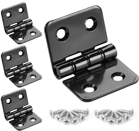 Anstore Scharniere Klappbar 40×60×2mm, 4 Stück Schwarz Scharnier Edelstahl