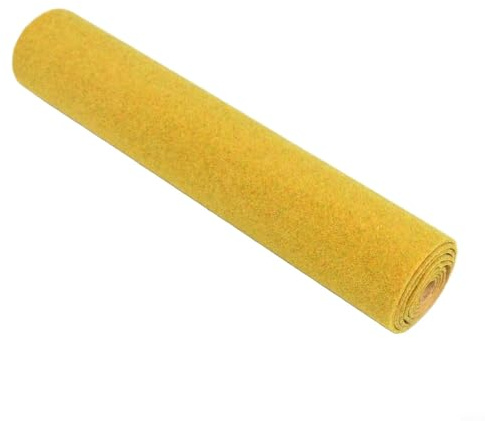 Rollos de paisaje de hierba artesanal para juegos de guerra y mejora de modelos ferroviarios (amarillo, 33 x 100 cm)