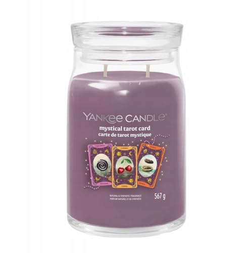 Yankee Candle MYSTICAL TAROT CARD Bougie parfumée dans un pot en verre (grand) ? Bougie signature « Halloween Collection 2025 » avec durée de combustion jusqu'à 90 heures