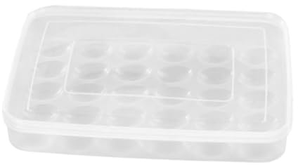 LIFKOME Huevera Frigorífico Grande Capacidad Huevos Contenedor Plástico con Tapa Transparente Apilable Organizador Almacenamiento Seguro para Cocina Refrigerador