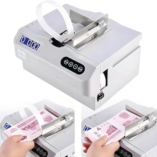 WDDEYYDS Flejadora De Billetes Profesional con Tamaño Ajustable, para Billetes, Documentos, Recibos Y Tarjetas En Bancos Y Comercios