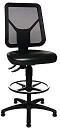 Topstar 73280 PU0T Arbeitsdrehstuhl TEC 80 PK Counter, schwarz