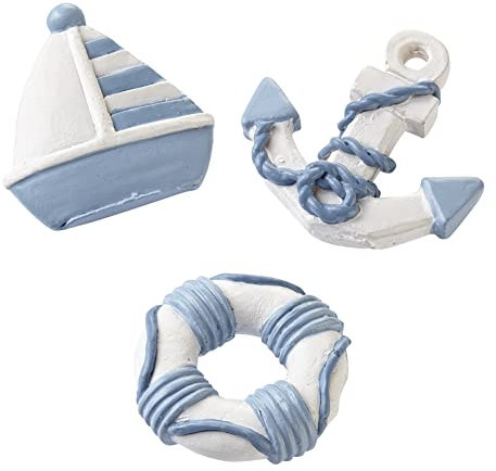 Maritime Streuteile Boot-Anker-Rettungsring ca. 4 cm Btl. a 3 St.