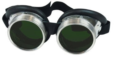 GSF Anello a vite per saldatore, con perle in pelle, livello di filtro DIN 9