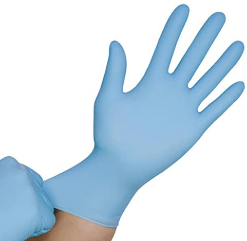 NIAN 100Pcs Guanti in Nitrile USA E Getta Viola Wostar Impermeabile Antiscivolo Resistente All'olio per La Casa Cucina Lavastoviglie da Lavoro Guanti in Nitrile
