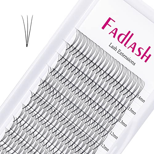 FADLASH Russische Volume 3D 0.07mm C Curl Mix 8-14mm Lengte Premade Wimper Wimperverlengingen Volume Lash Extensions（3D-0.07C-814mm）.