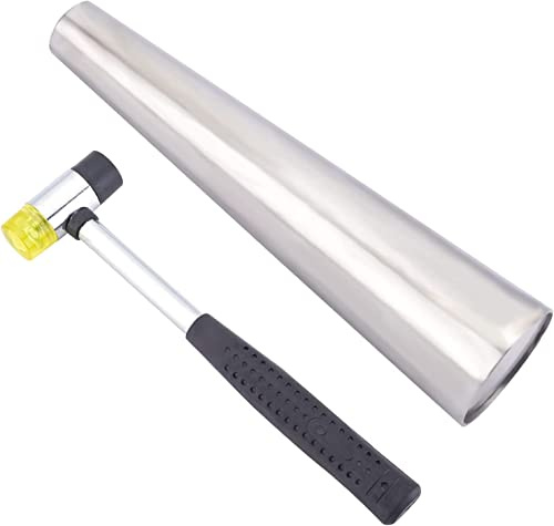 PandaHall Metallarmband Armreif Dorn Stahlgriff Installierbar Zweiwege Gummi Hämmer Schmuckherstellung Metallumformwerkzeug Für Mann Frauen Schmuckherstellung