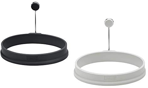 Lurch 70272 äggformare oval uppsättning av 2 100% BPA-fri premium platinasilikon ljus/järngrå