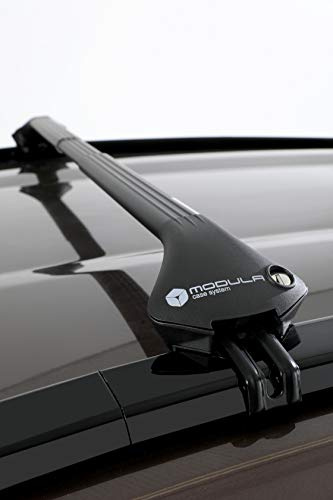 Baca Aluminio para Coche con Railing Cerrado (Negro)