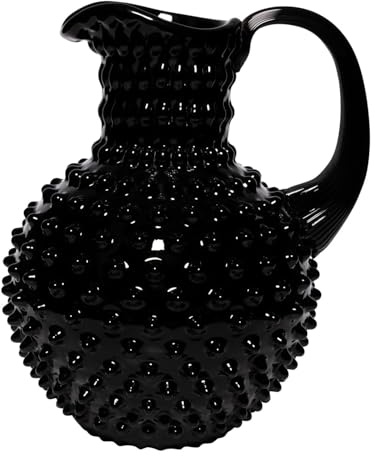 CHEHOMA - Schicker Glaskrug 2L - anspruchsvolles Design, 23 cm Höhe