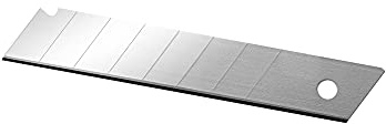 Delphin Cuttermesser Klingen 10Stück - Abbrechklingen 18mm - Teppichmesser Klingen extrem scharf - Klingen zum Abbrechen - für Cuttermesser 18mm