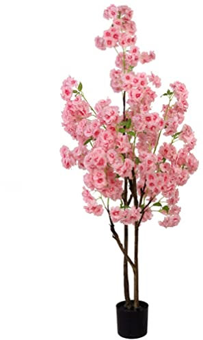 HOTRA Künstlicher Blumenbaum Lebensechter Kirschblüten Kunstbaum Blumen Baumschmuck aus Kunstseide für Hochzeitsdekoration (Size : 150cmB)