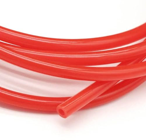 1/5/10 m lebensmittelechter roter Silikonkautschukschlauch ID 0,5 1 2 3 4 5 6 7 8 9 10 12 14 16 18 20 25 32 mm flexibler, ungiftiger Silikonschlauch, rot, 10 Meter, ID 25 mm x 31 mm Außendurchmesser