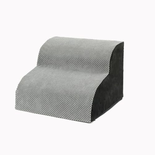 MIOTEQ Schaumstoff-Hundetreppe for hohe Schlafsofa-Couch, hochdichte Schaumstoff-Stufen-Treppe, Hundetreppe, Leiterrampe, rutschfest, for alte kleine Hunde, einfacher Zugang, hält bis zu 60 Pfund (SI