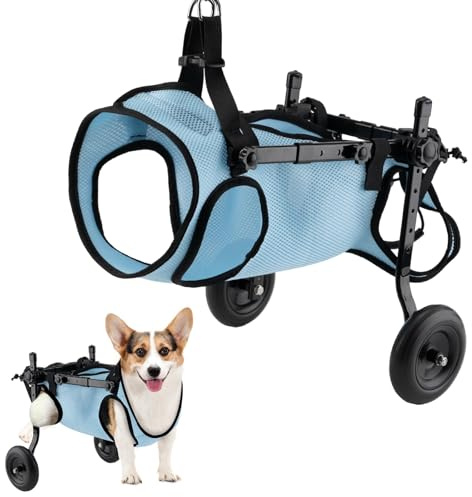 celestaura Dog Wheelchair for Back Legs, Dog Wheelchair Cart, Doggy/cat Wheelchairs with Disabled Hind Legs Walking, Mobility Aids for Small Pets Hind Limbs, Dogs Carts with Wheels, Light Weight,M