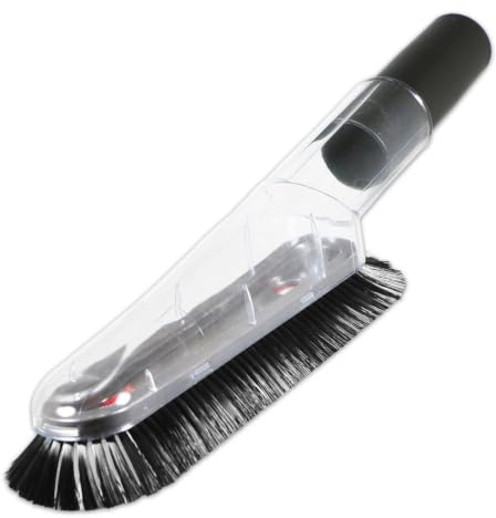 SPARES2GO Soft Dusting Brush Head + Hose Adapter for Numatic Henry Hetty Nuvac Vacuum Cleaner (32mm)