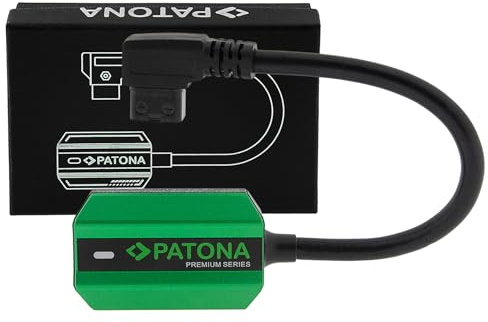 PATONA Premium D-Tap auf USB-C Adapter PD 100W – nur 40 g | Bidirektional: V-Mount-Akku lädt Laptop oder Kamera, Netzteil lädt V-Mount – mit BMS-Schutz, für Filmcrews