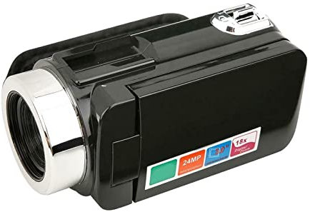 AUBEST Videocámara con cámara de vídeo Videocámara Profesional 4K HD, cámara de vídeo, visión Nocturna, Pantalla táctil LCD de 3 Pulgadas, cámara con Zoom Digital 18x con micrófono(Only Camera)