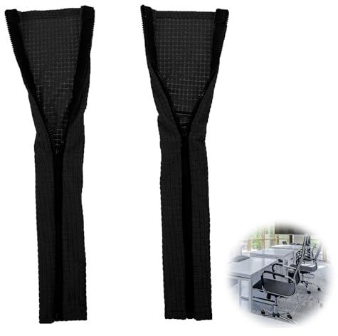 LONGHAO 2 Stück Armlehnenbezug für Bürostuhl, wasserdicht & elastisch | Dehnbare Armlehnenbezüge aus hochwertigem Material, passend für die meisten Büro- , wasserdicht und rutschfest, waschbar