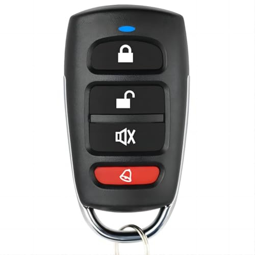 Universal Duplicator Remote Garage Door Remote, 433.92 Mhz Remote for Gate, Remote Control Key Fob Keychain, Replacement Garage Door Electric Gate Red-D (2, Red-D)