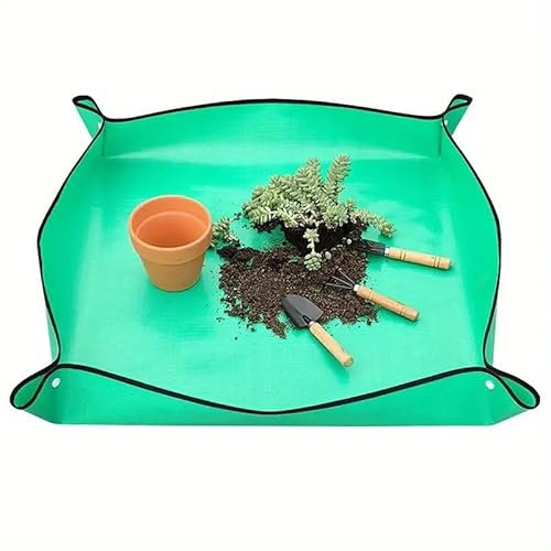 Garden Mats, Waterproof, Thickened, Plant Flowers and Meat Tools, Plant Repotting Mat, Foldable Gardening Mat, Mini Gardening Tools, Waterproof Planting Operation Mat, for Indoor Garden Plants Care