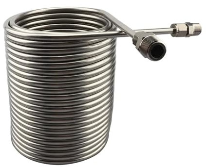 Scambiatore di calore, Bobina For Scambiatori Di Calore In Acciaio Inossidabile, Refrigeratore For Mosto Di Mosto Ad Immersione, Porta Da 1/2 E 3/8 E Serpentina For Tubi A Spirale, Refrigeratore For