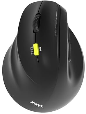 Port Designs Souris Ergo gaucher sans Fil 2.4 ghz Bluetooth Rechargeable