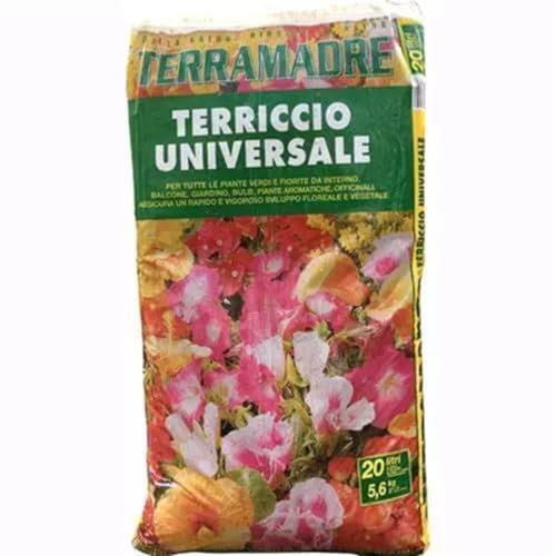 LoviStore Terriccio Universale Alta Qualità, per Piante da Interno, Giardino, Balcone, Rinvaso Trapianto Piantine Ornamentali, con Concime Organico, Suolo Terreno Terra, Ottimo Drenaggio (20 Lt)