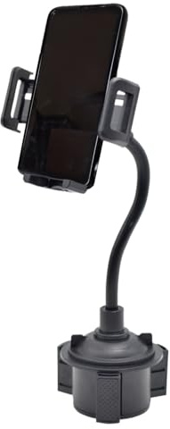 Générique Support De Téléphone pour Porte-Gobelet | Support Élargisseur pour Téléphone Automobile, Rotatif 360° à Verrouillage Automatique pour Voyage, Compatible Téléphones