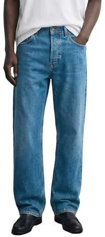 Burocs Basic Straight Fit Jeans - Blue - Jeans Herren - 5-Pocket-Style - Mit YKK-Reißverschluss - 100% Baumwolle
