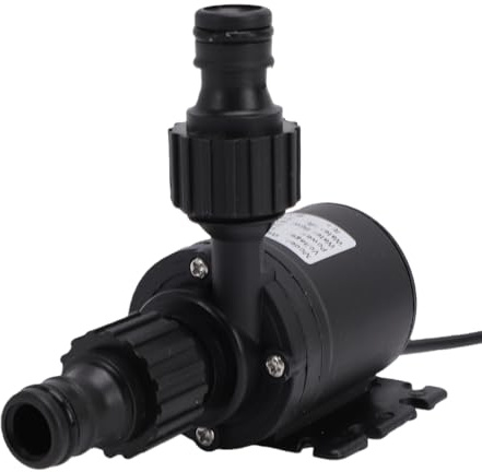 Eujgoov Bomba de Agua Sumergible DC 12 V, Motor sin Escobillas de 19 W, 800 L/H 5 M, Bomba de Circulación de bajo Ruido para Fuente, Estanque, Acuario, Solar, RV, Granja Cervecera
