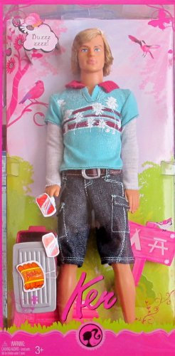 Barbie Family CAMPING KEN DOLL w CAMP Cooler (2008)