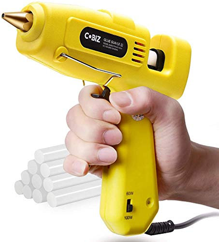 Hot Glue Gun, 60/100W Full Size (Large Size) Dual Power High Temp Heavy Duty Melt Glue Gun Kit,DIY a Gift for Your Family ! (Type 3 - Large)